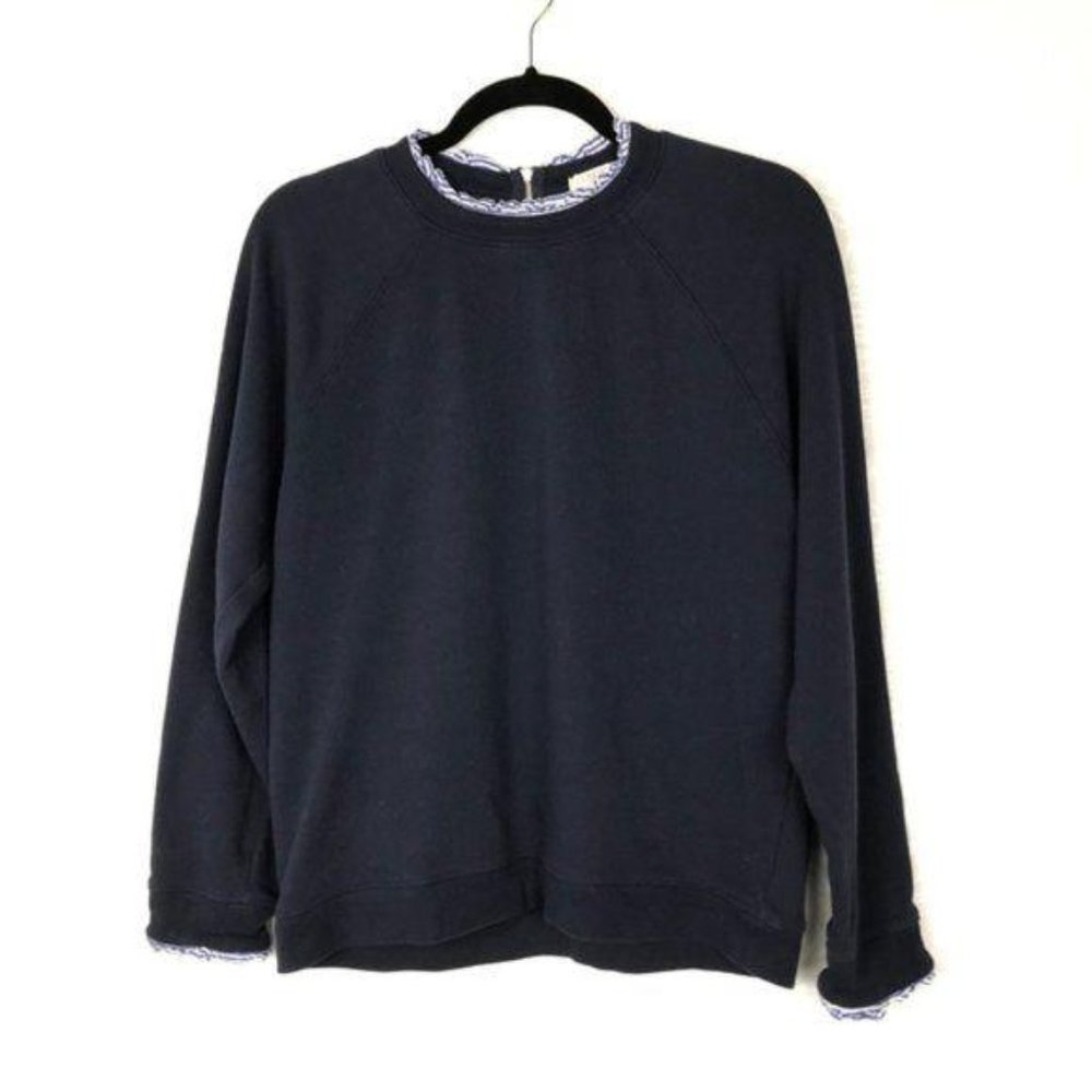 J. Crew Factory Navy Blue Crewneck Sweatshirt